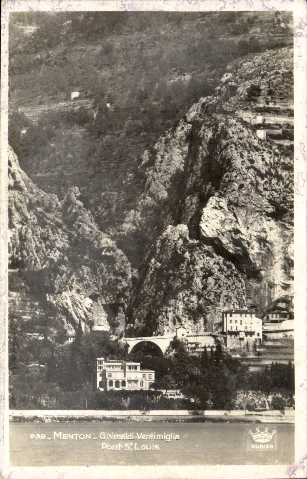 CPM Menton Grimaldi Ventimiglia Pont St Louis