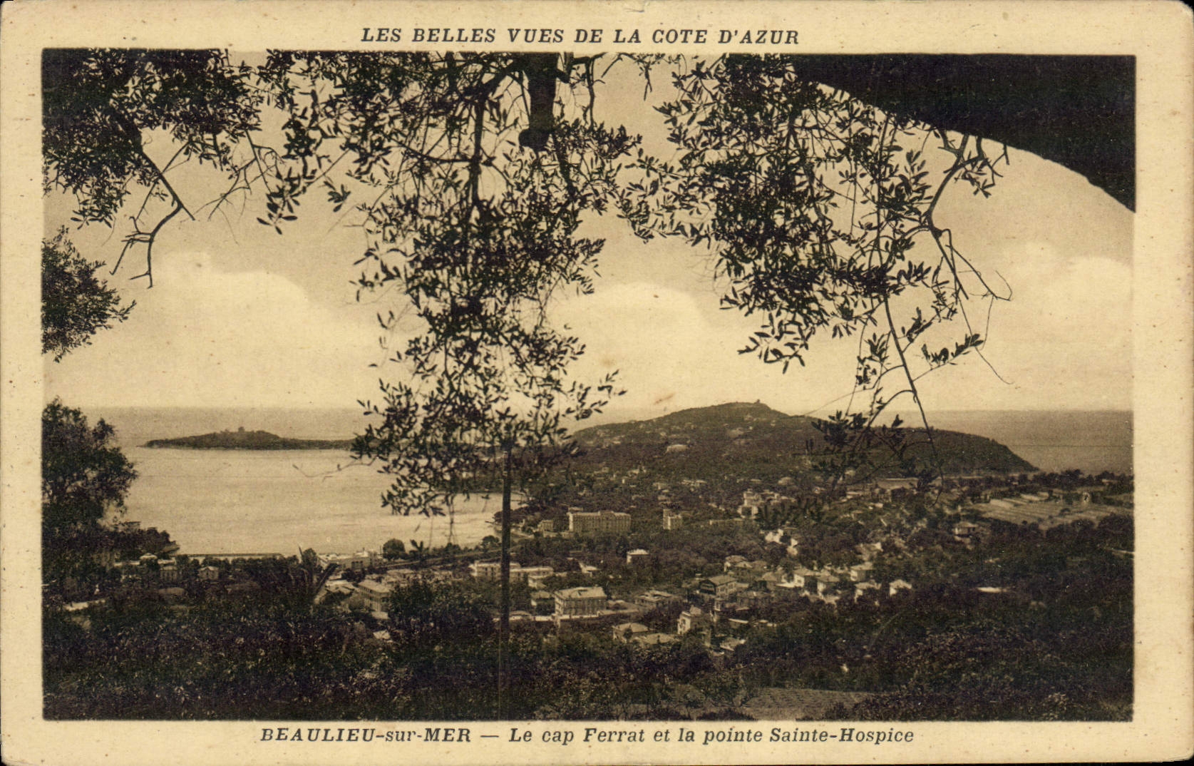 CPA Beaulieu Le Cap Ferrat et la pointe Sainte Hospice