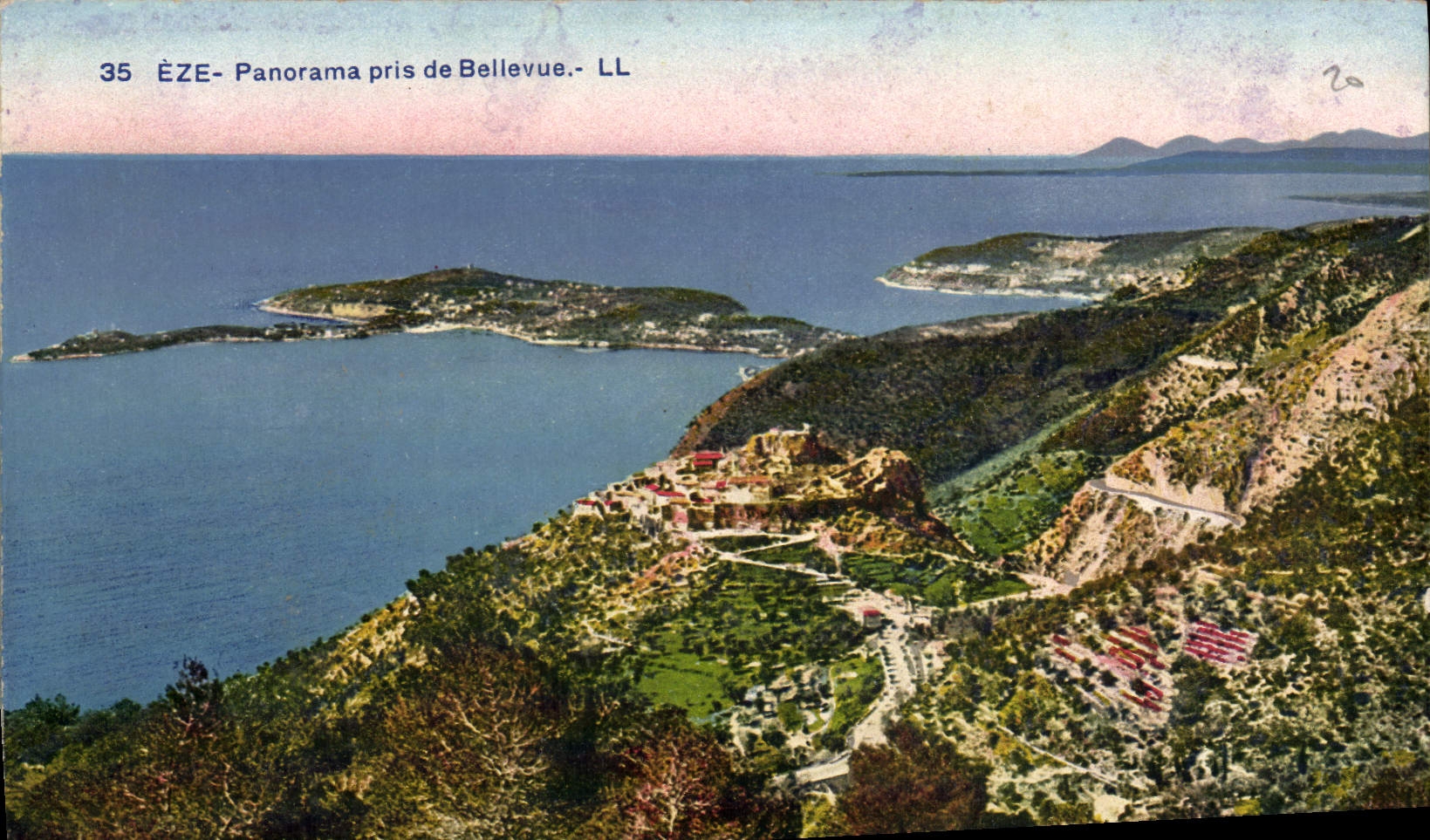CPA Eze Panorama pris de Bellevue