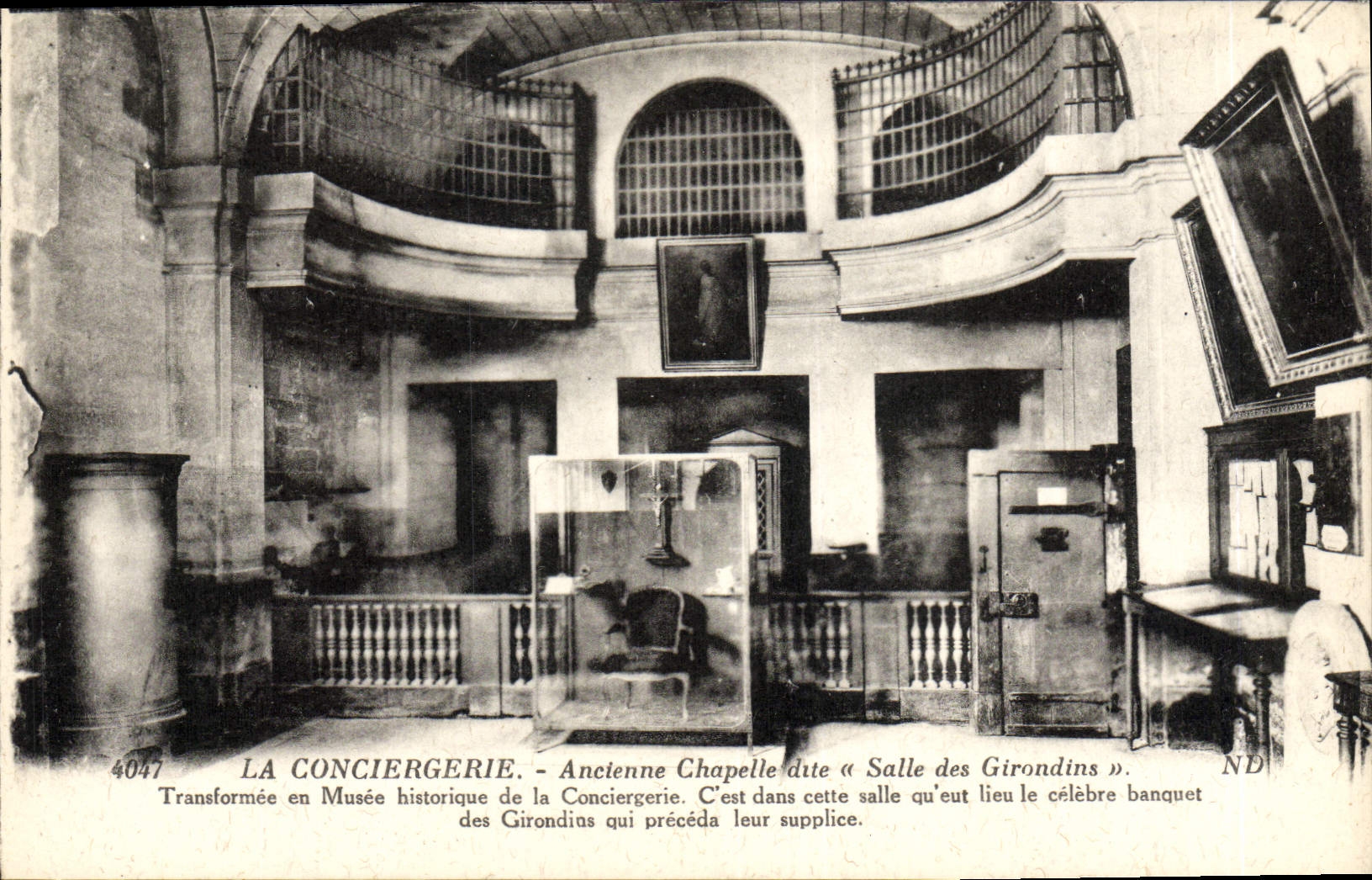 Prisión de París de la POSTAL de la VENDIMIA la cámara acorazada vieja de la casa de campo del vigilante conocida como sitio del de Gironda unas