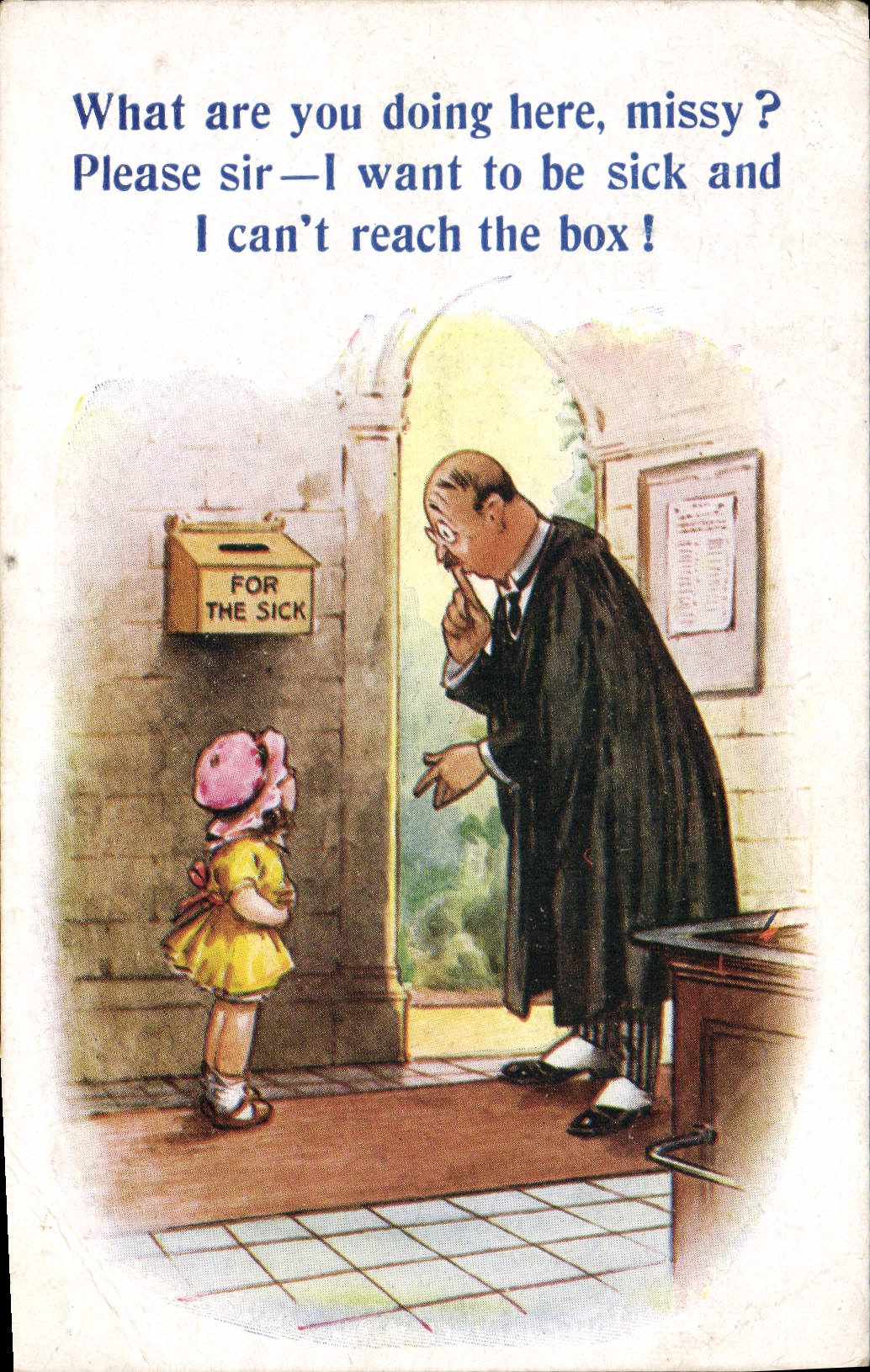 CPA Illustrateur Enfant For the sick