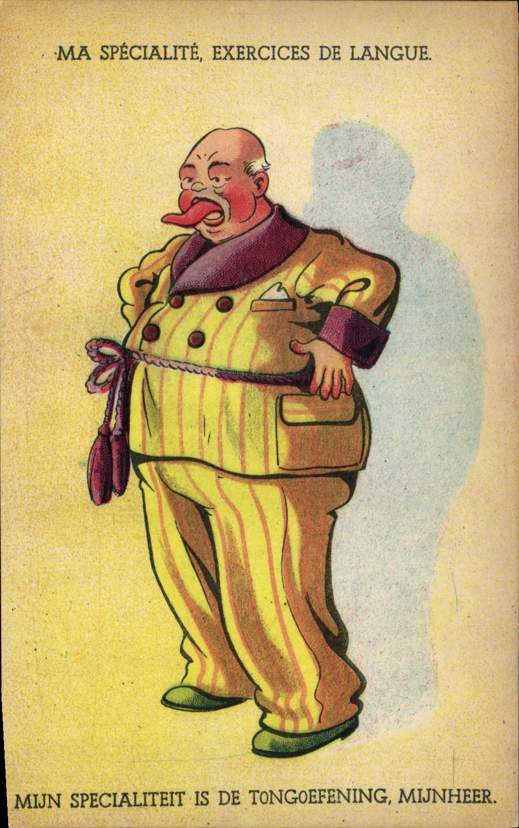 CPA Illustrateur Ma specialite Exercices de langue