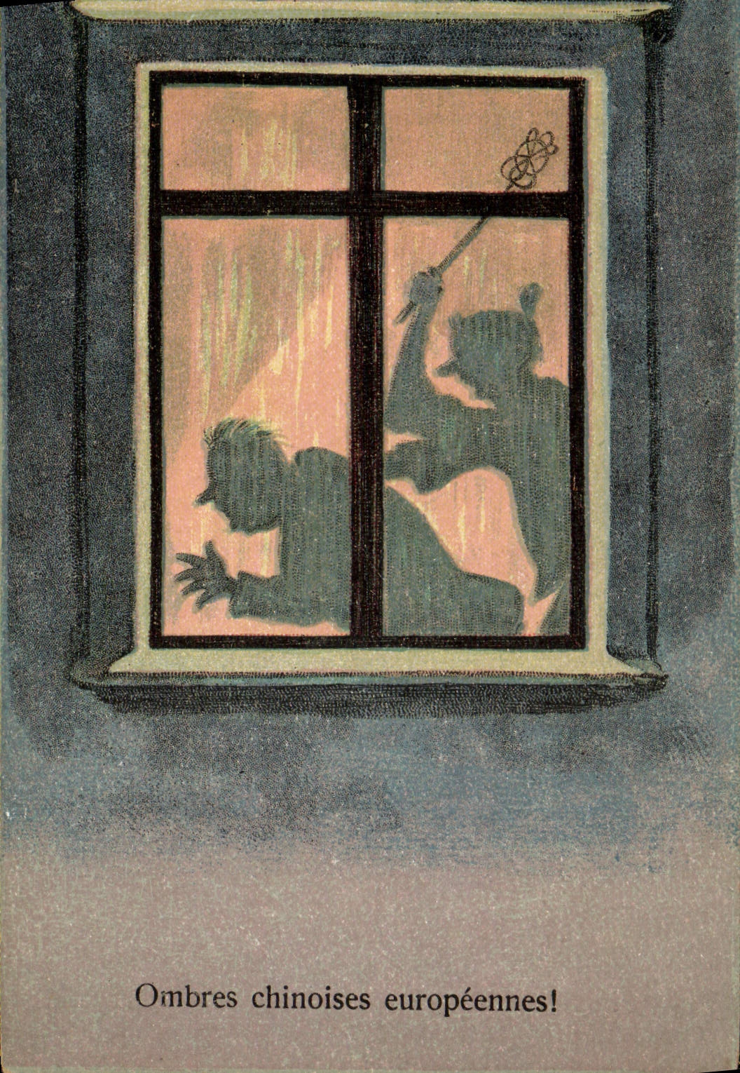 VINTAGE POSTCARD Illustrator European Chinese Shades