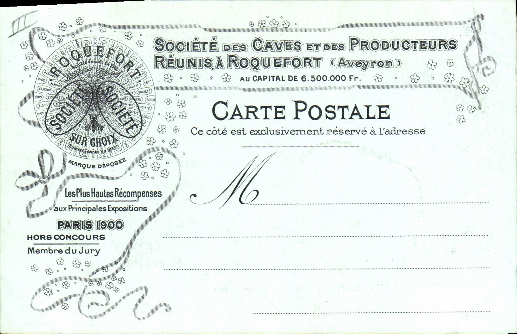 VINTAGE POSTCARD Rochefort Cheese Road of Millau to Rozier Peyreleau Ruins of the castle of Peyrelade