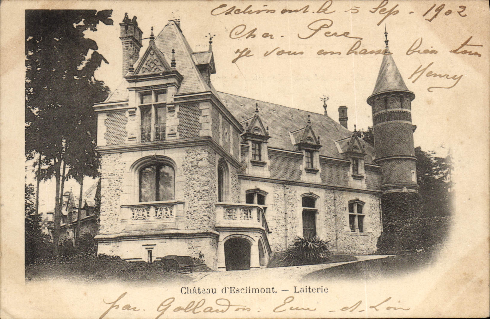 CPA Chateau d'Esclimont Laiterie 