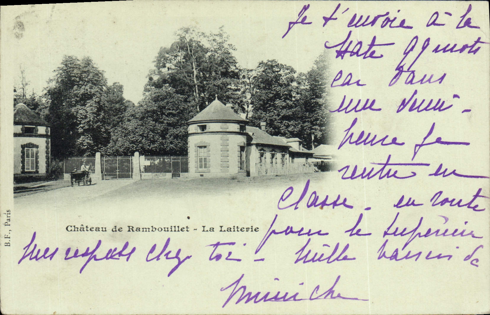 VINTAGE POSTCARD Castle of Rambouillet dairy