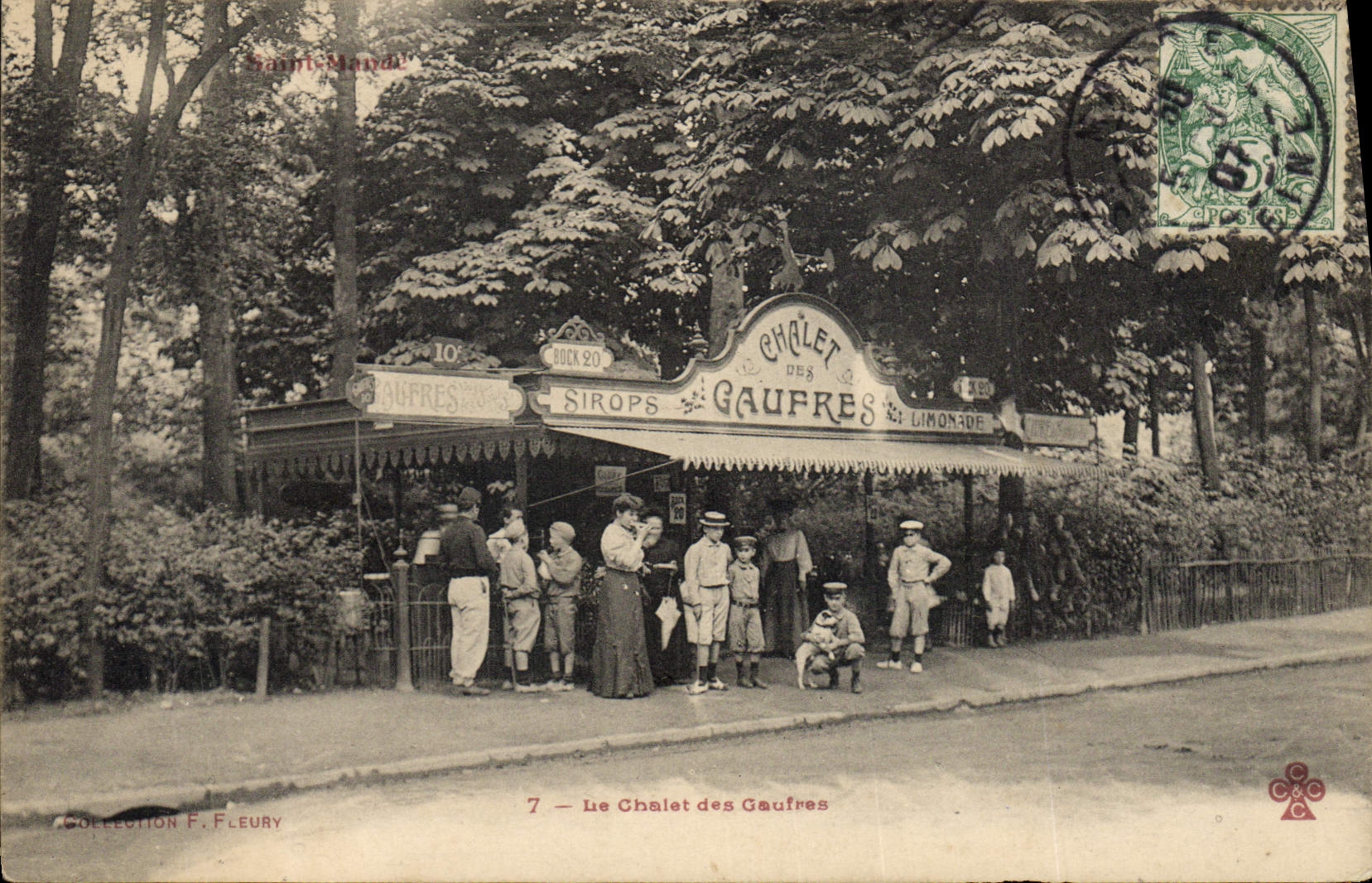 VINTAGE POSTCARD a Holy country cottage of the Waffles Mande TOP