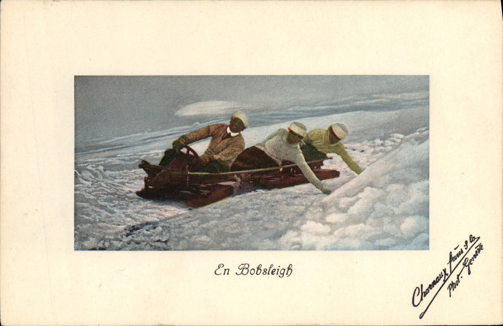 CPA Sports d'hiver Ski En Bobsleigh