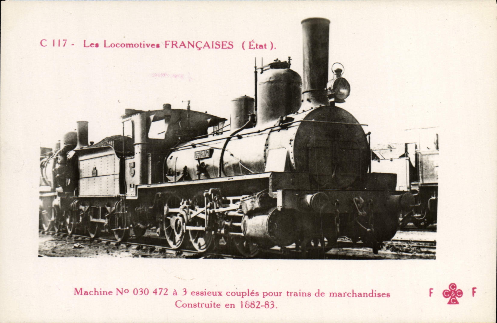VINTAGE POSTCARD train Engine Machine 030.472