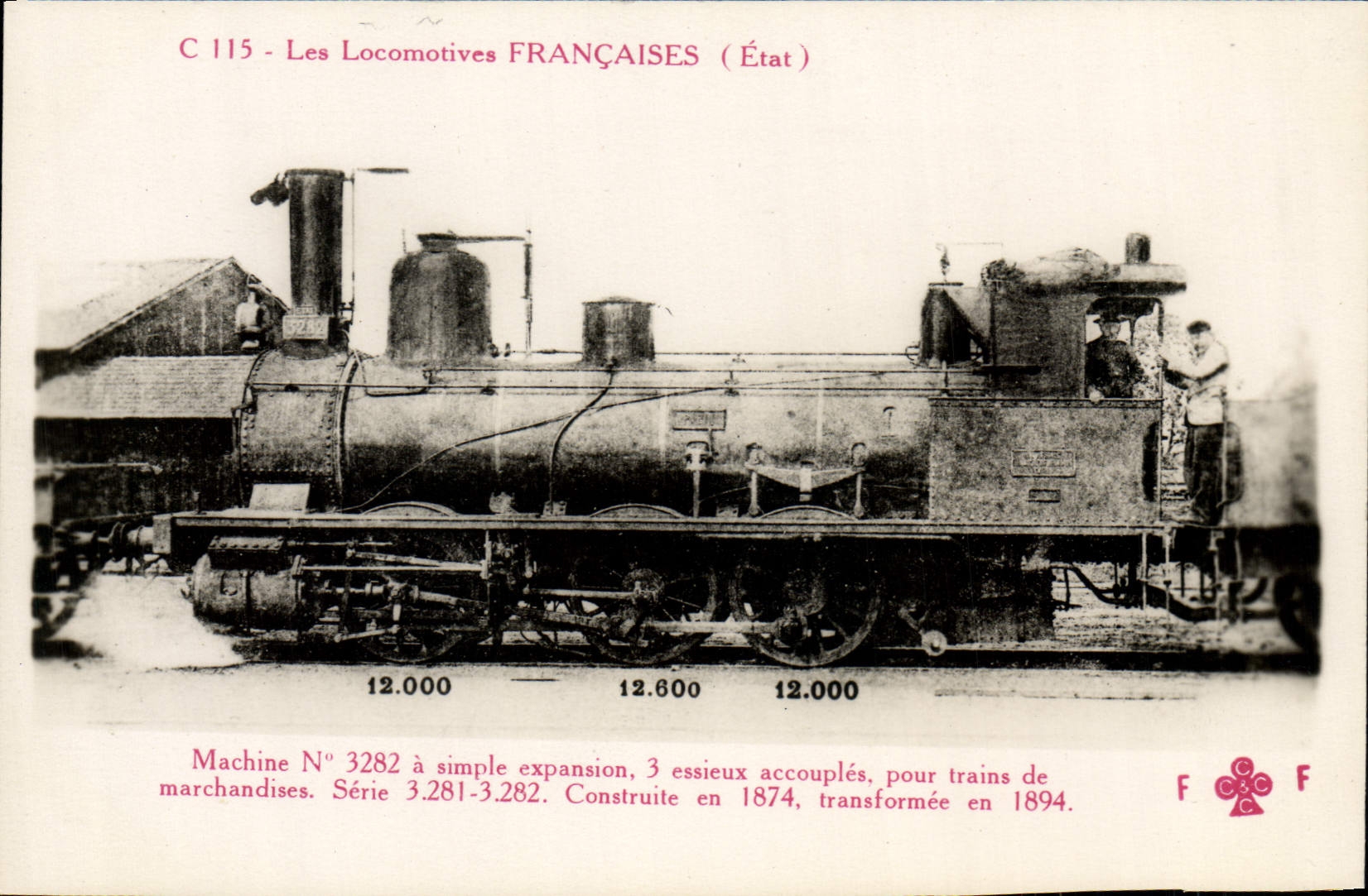 CPA train Locomotive Machine 3282