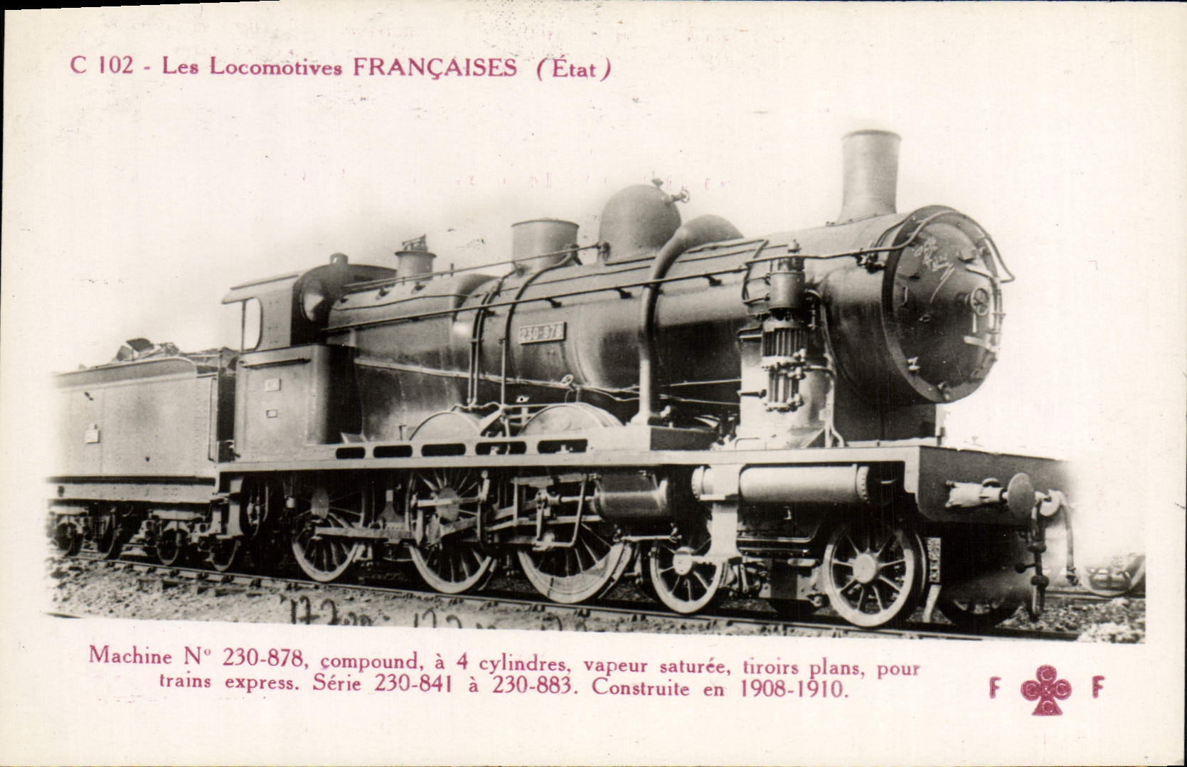 CPA train Locomotive Machine 230 878
