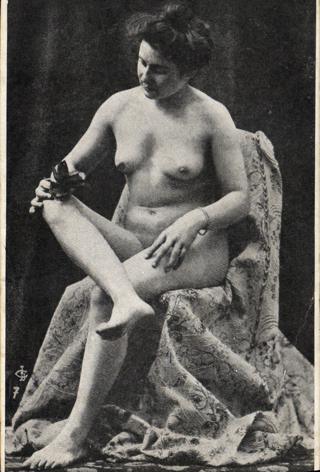 CPA Nu erotique Femme