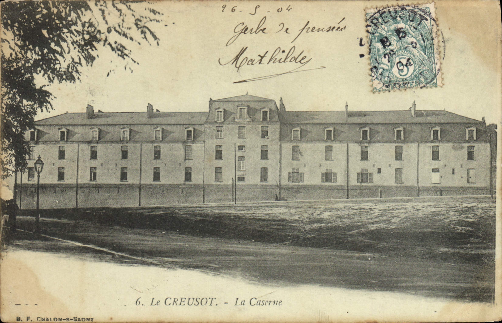 La POSTAL Militaria de la VENDIMIA acuartela Creusot