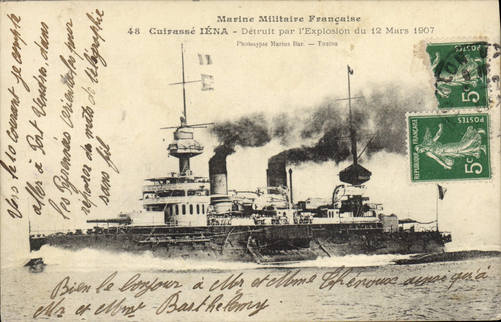 CPA Bateau de guerre Cuirasse Iena 