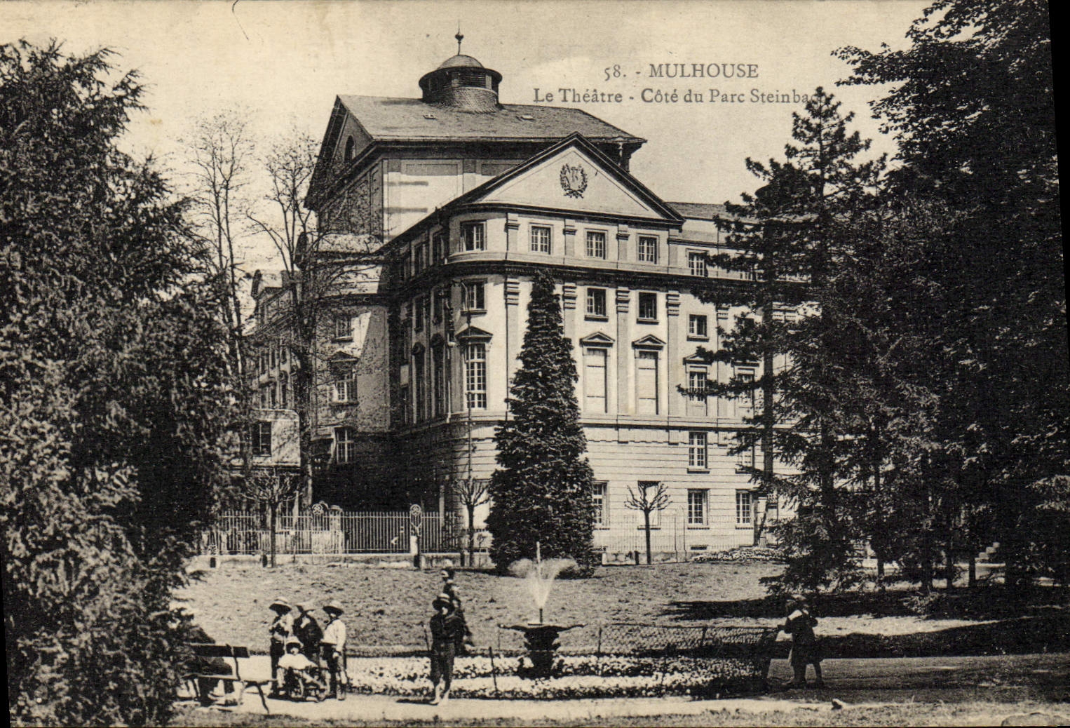VINTAGE POSTCARD Theater Dimensions park Steinbach Mulhouse