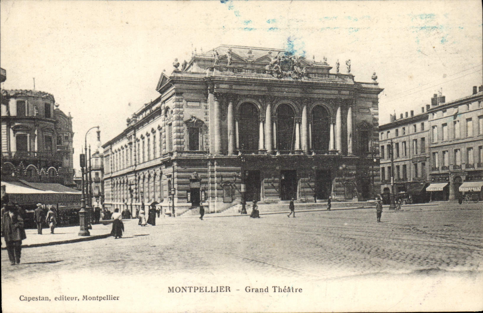 VINTAGE POSTCARD Montpellier Theater