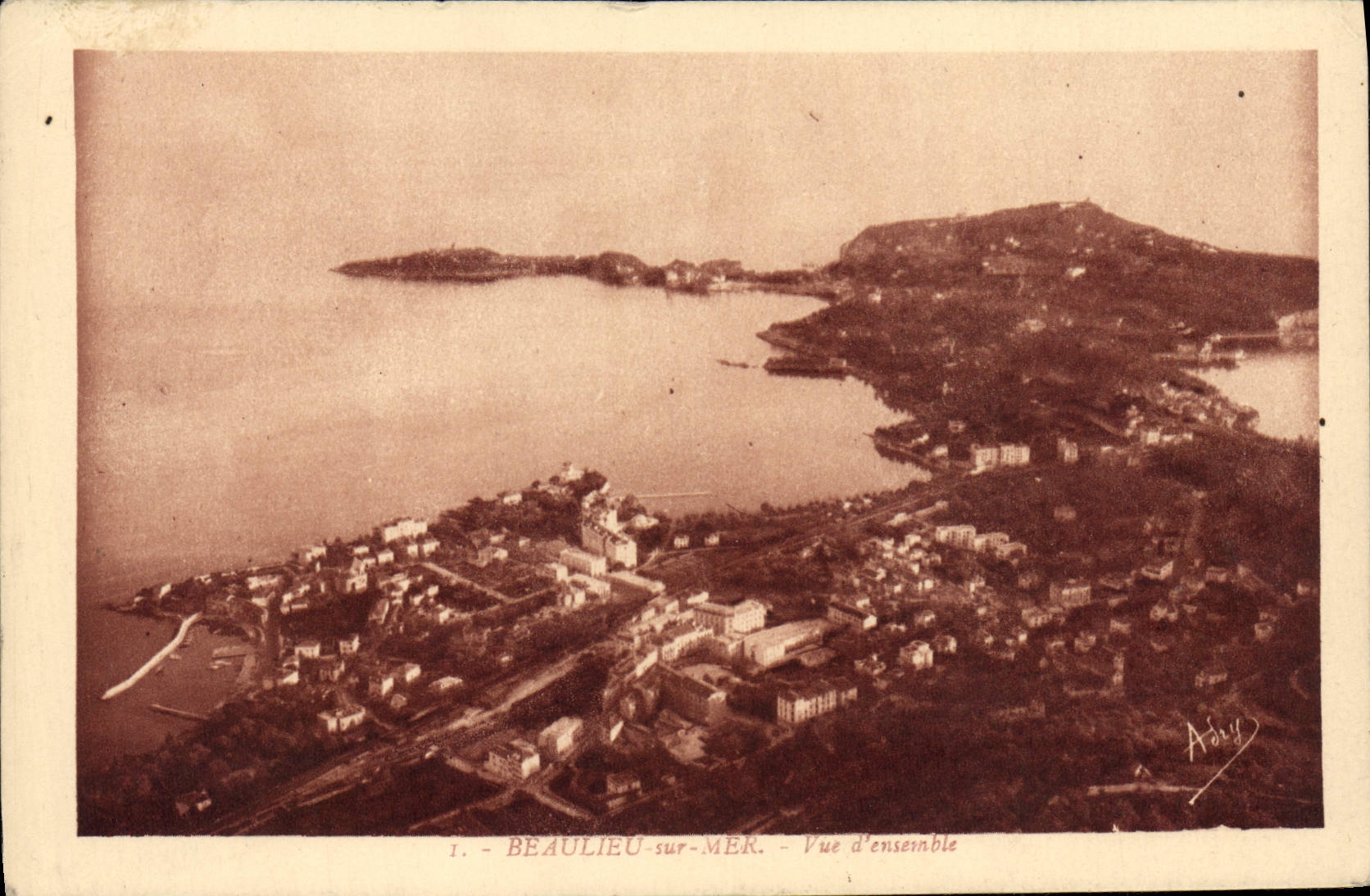 CPA Beaulieu sur mer Vue d'ensemble