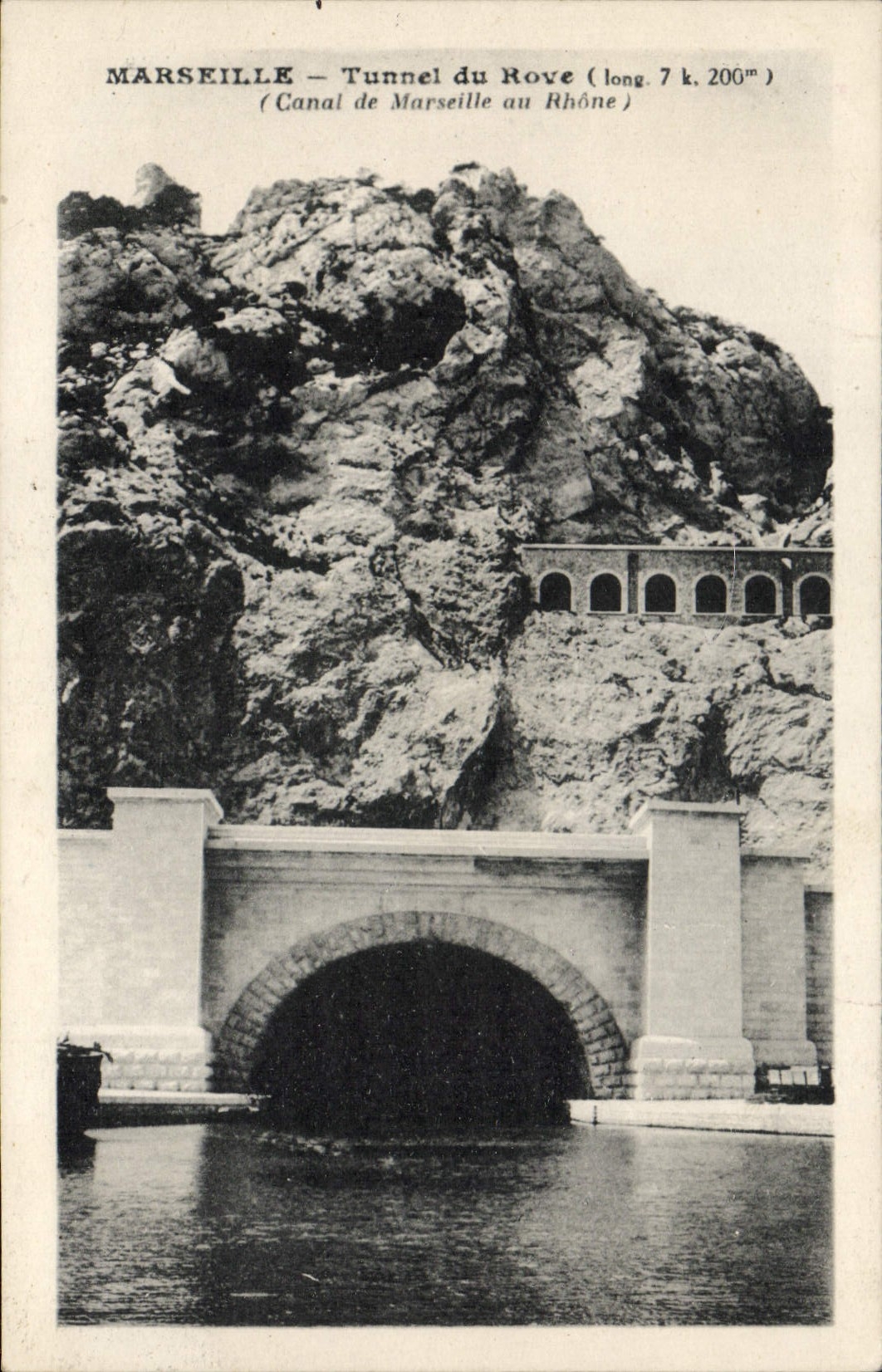 CPA Marseille Tunnel du Rove Canal de Marseille au Rhone