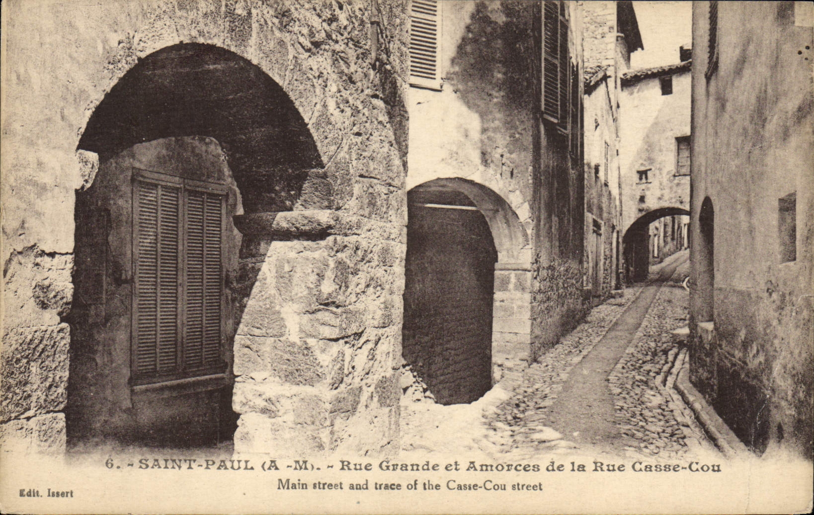 CPA Saint Paul Rue Grande et Amorces de la Rue Casse Cou