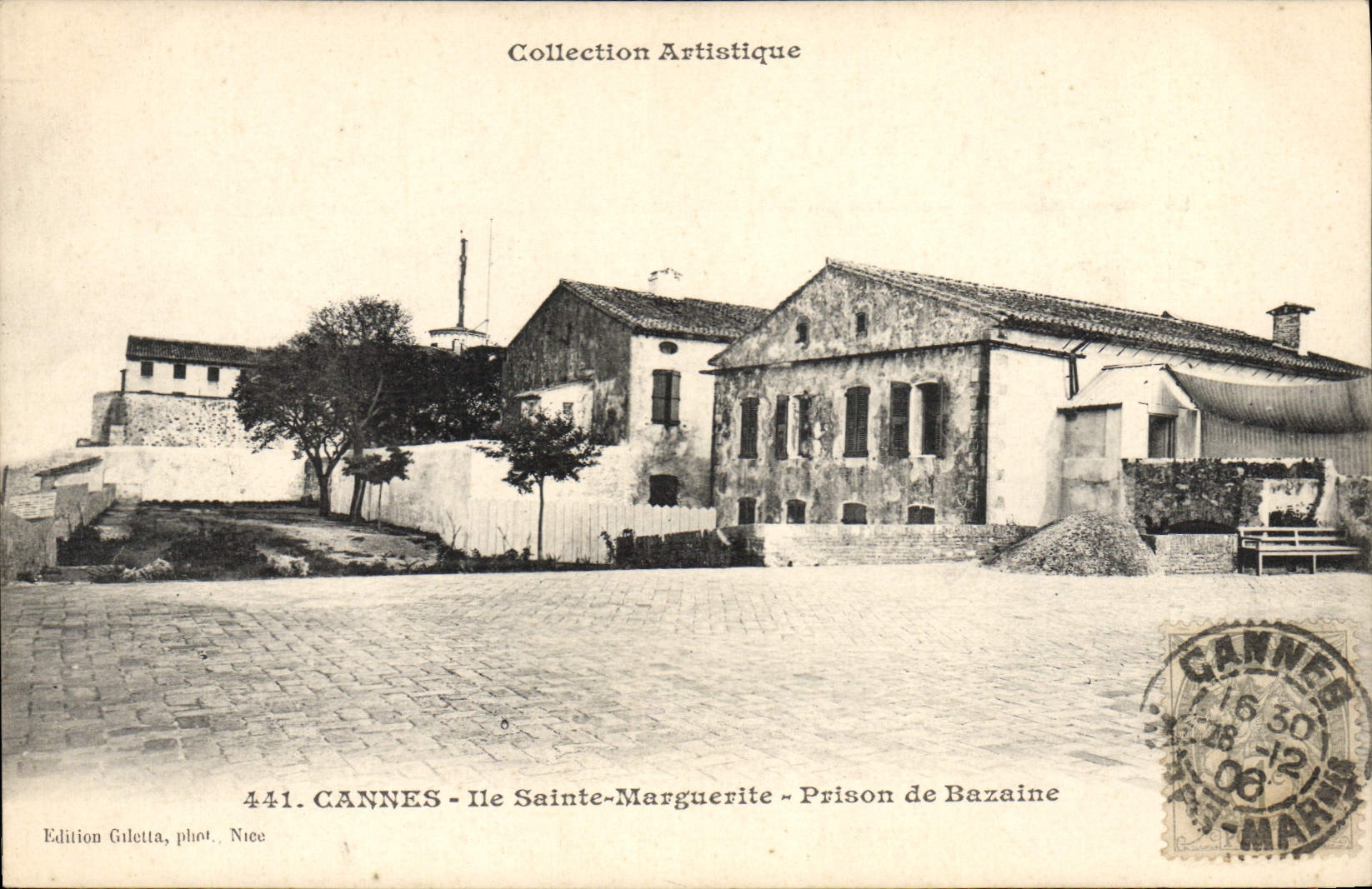 De la VENDIMIA de la POSTAL de la prisión de Cannes de la isla prisión de la margarita Sainte de Bazaine