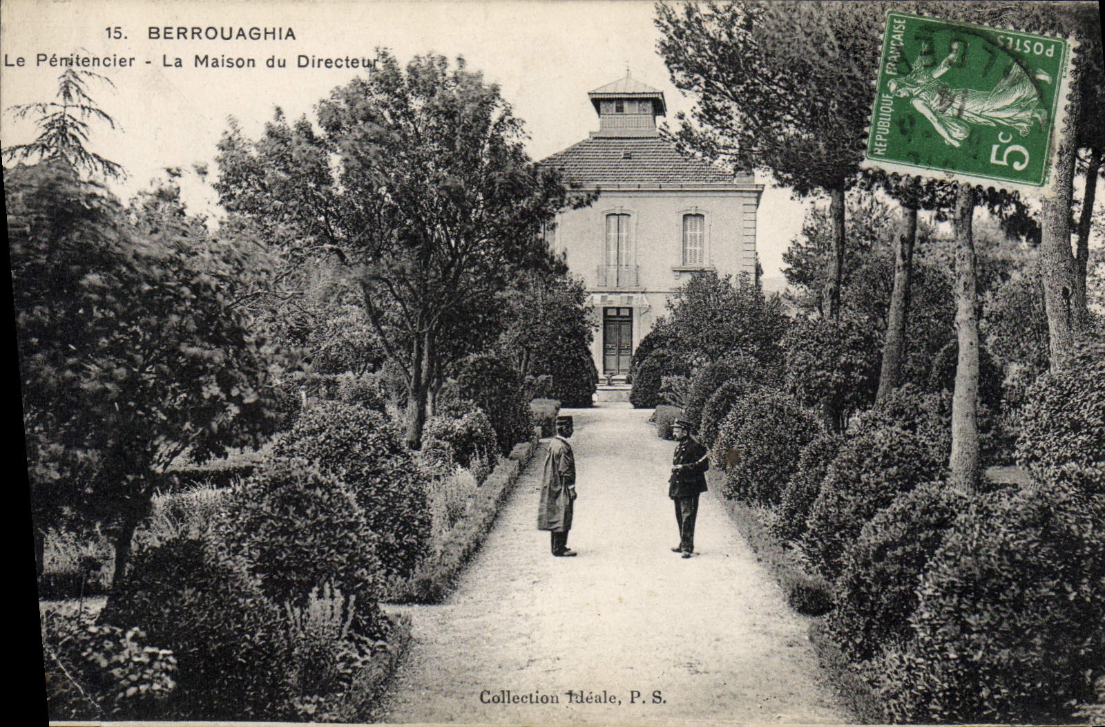 Prisión de Berrouaghia de la POSTAL de la VENDIMIA la penitenciaría la casa del director