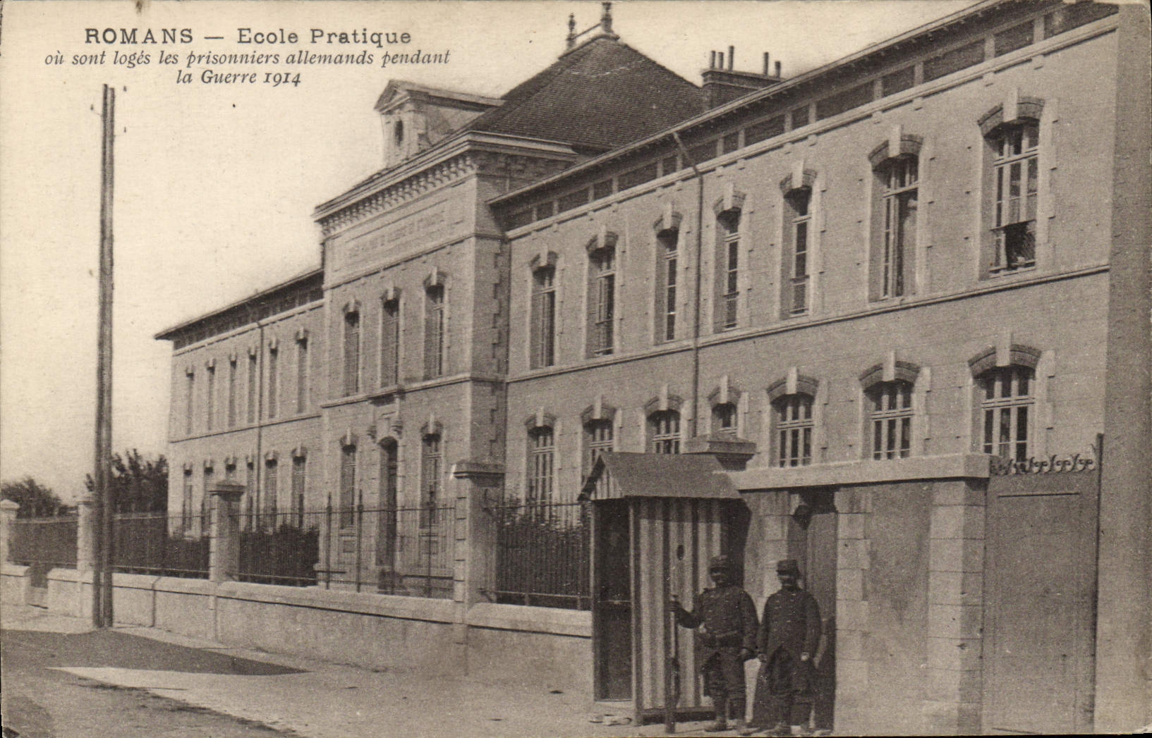 CPA Prison Romans Ecole pratique Militaria