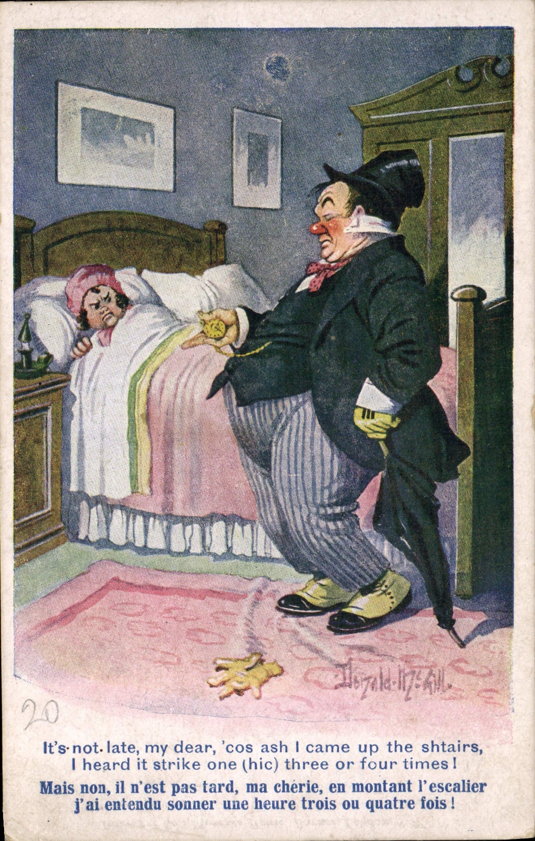 VINTAGE POSTCARD Humor Donald Mc Gill