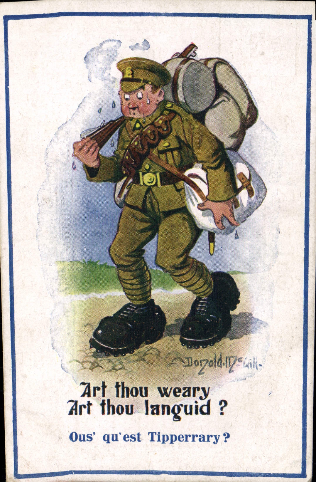 CPA Soldat Militaria Donald Mc Gill Tipperrary