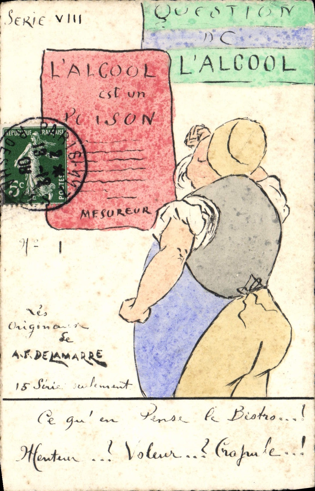 CPA Originaux de Delamarre Alcool TOP