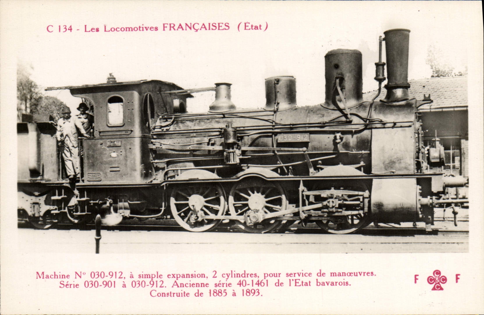 VINTAGE POSTCARD Train Engine Machine 030.912