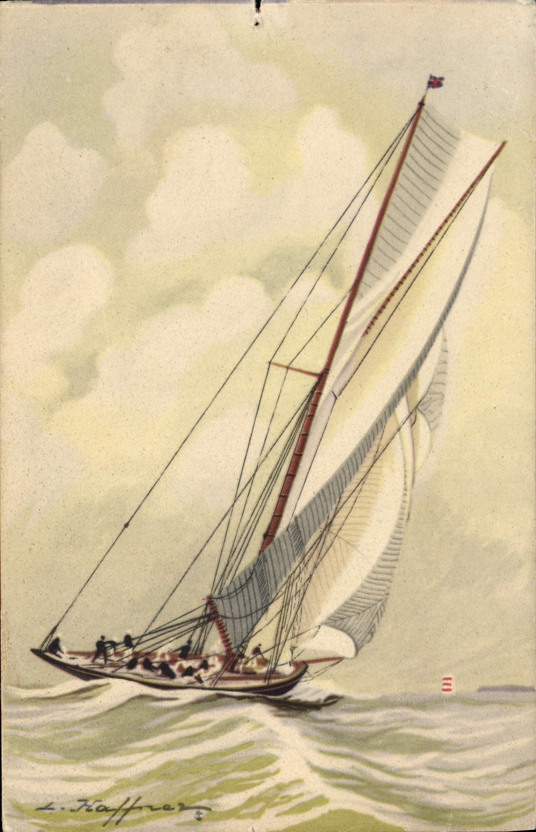 CPA Bateau Voilier Yacht Haffner 