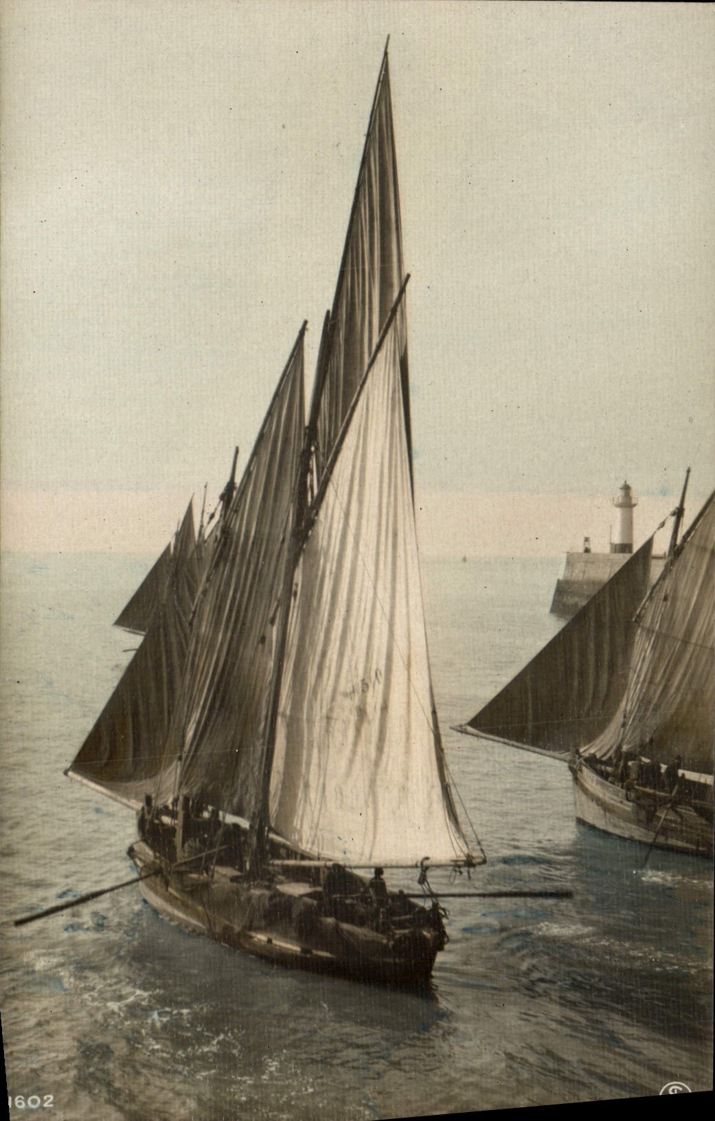 CPA Bateau Voilier Peche 