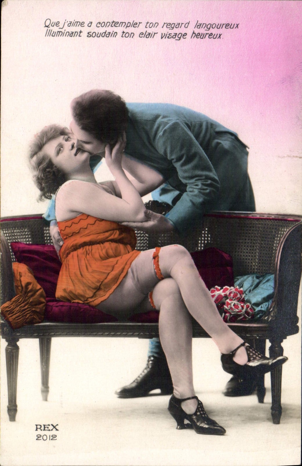 CPA Femme Nu erotique