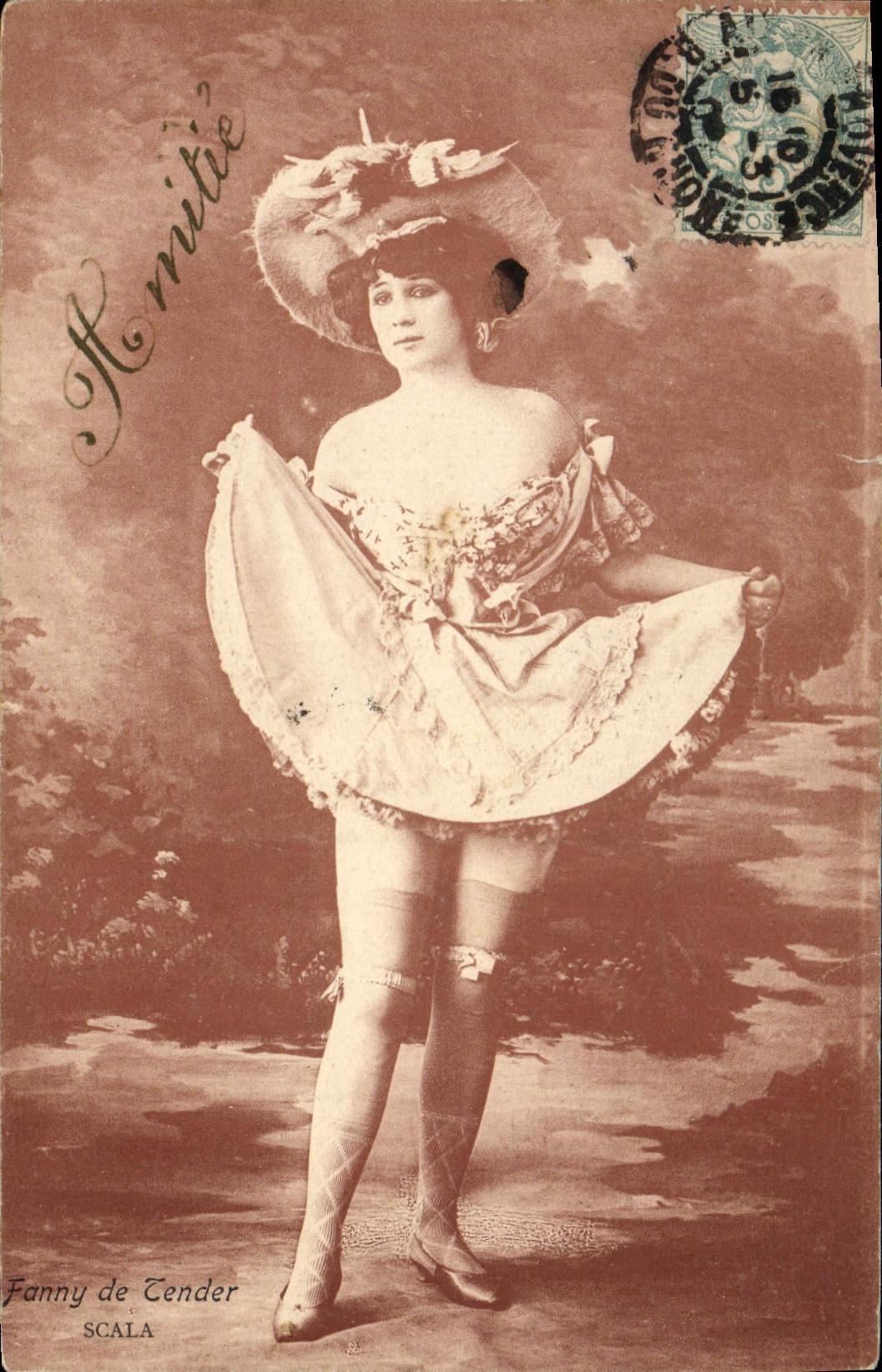 CPA Femme Nu erotique