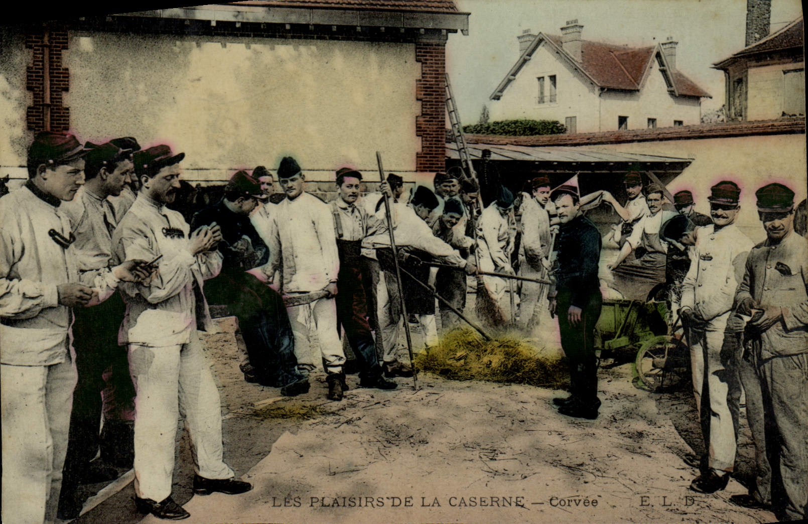 CPA Militaria Caserne Corvee 