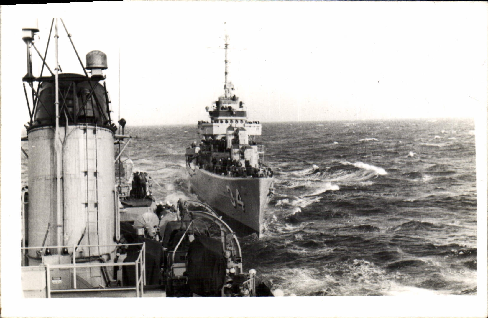 VINTAGE POSTCARD Warship Destroyer the USA 1943 1945