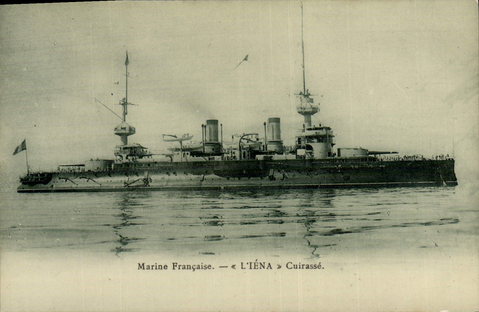 CPA Bateau de guerre Iena Cuirasse