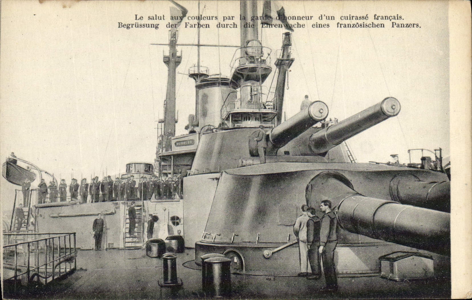 CPA Bateau de guerre Cuirasse