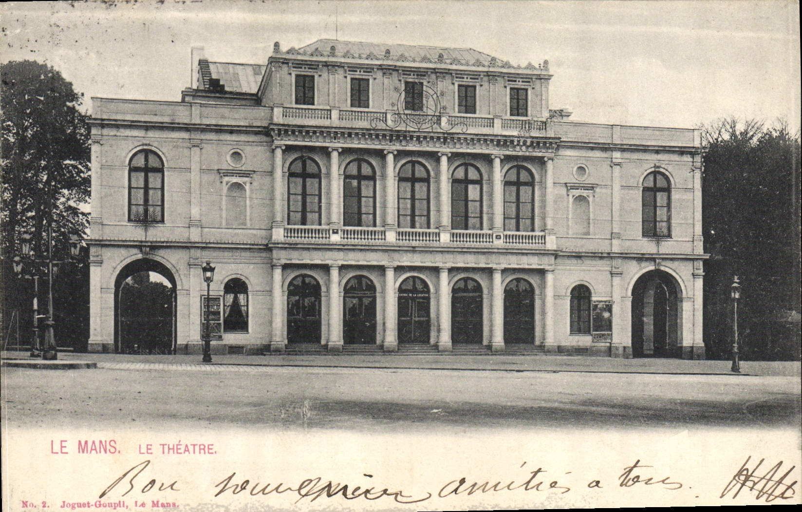 VINTAGE POSTCARD the Theater Mans