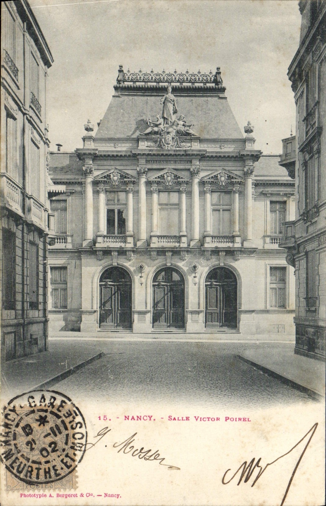 VINTAGE POSTCARD the Theater Nancy Room Victor Poirel