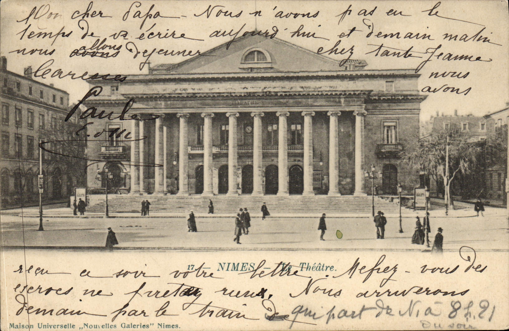 CPA Le Theatre Nimes 