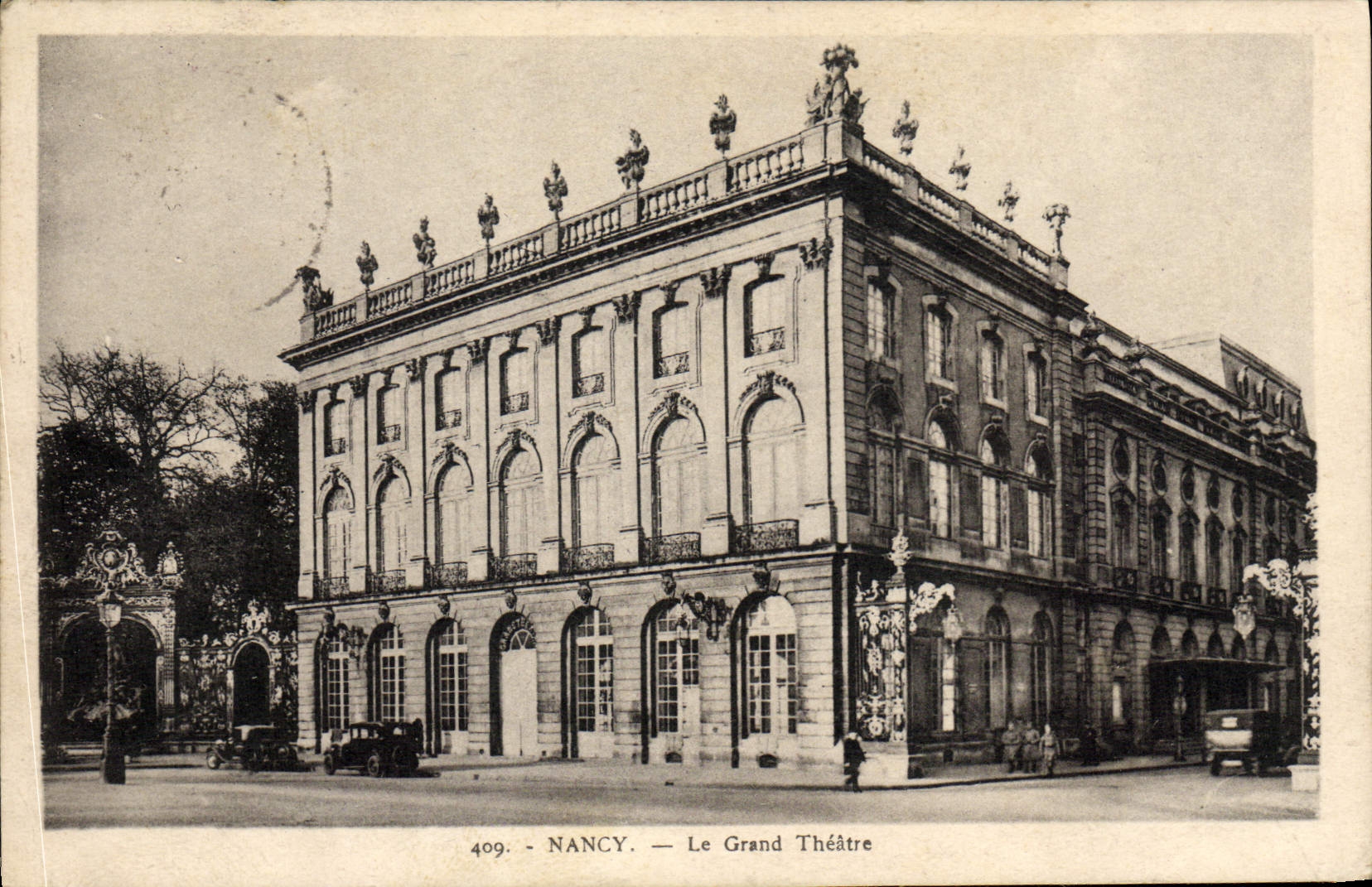 VINTAGE POSTCARD the large Nancy Theater
