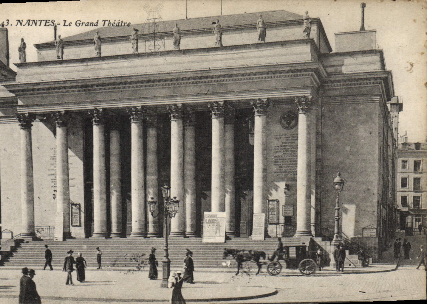 CPA Nantes Le grand Theatre 