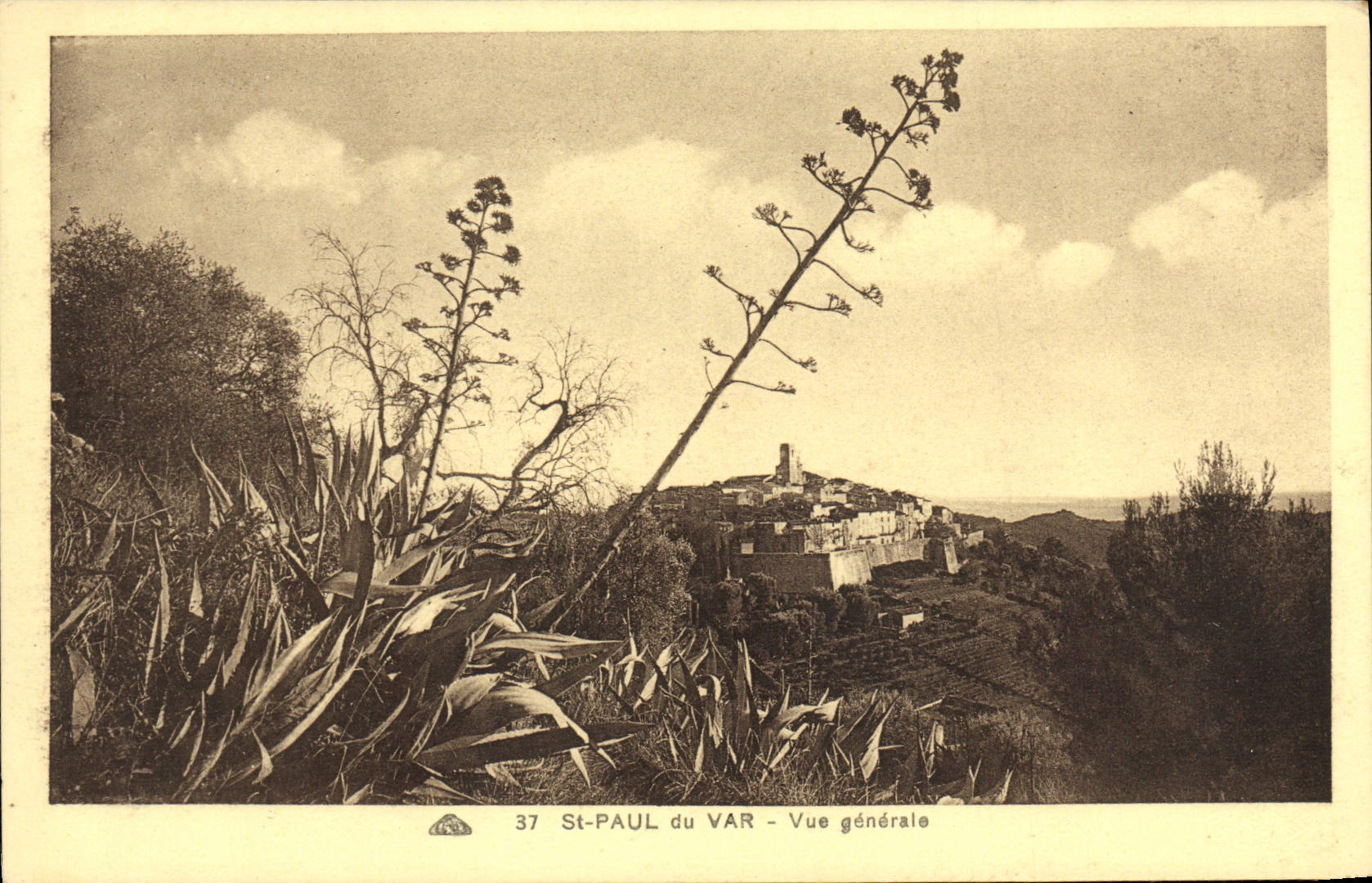 VINTAGE POSTCARD Saint Paul of the VAr View