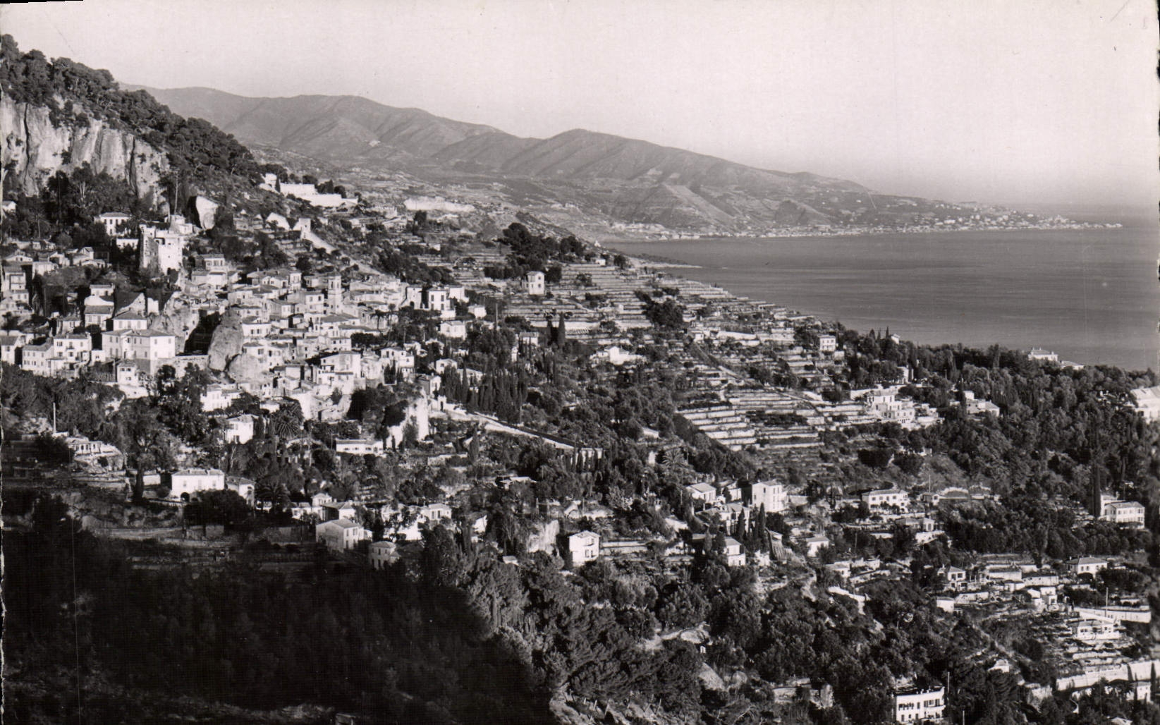 VINTAGE POSTCARD Roquebrune View