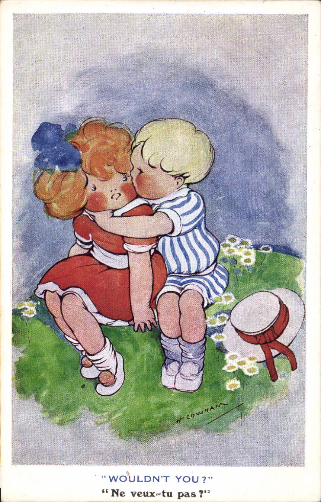 VINTAGE POSTCARD Illustrator Children