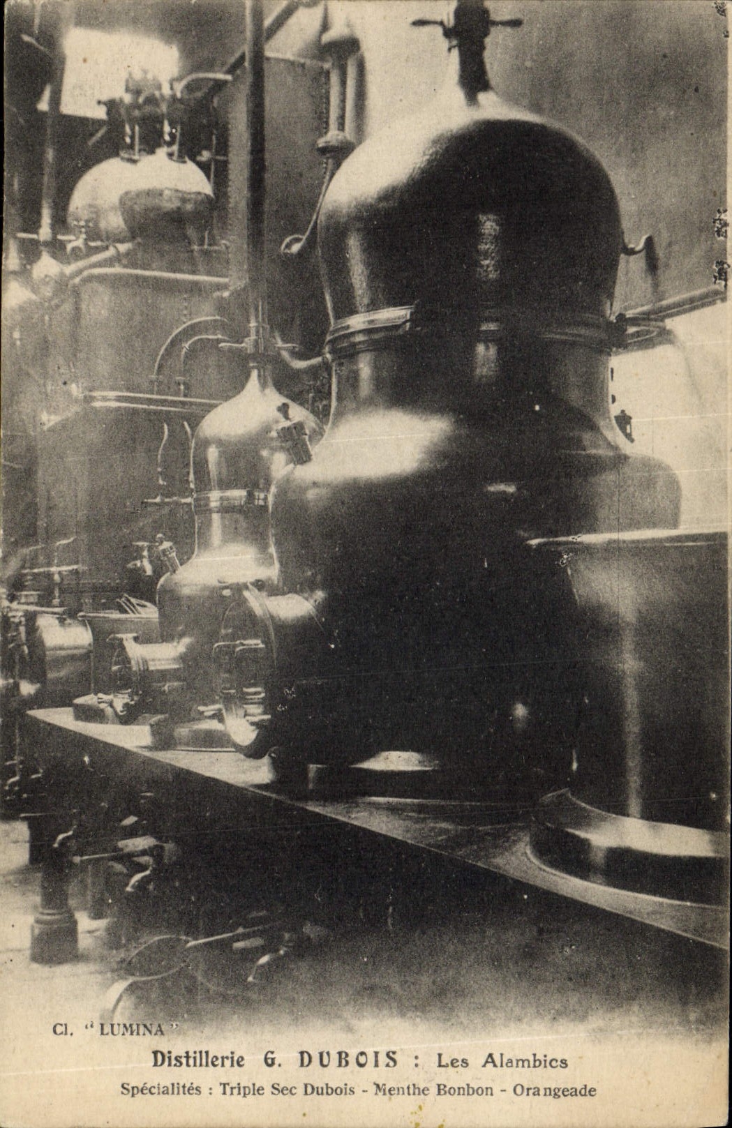 VINTAGE POSTCARD Distilling G Dubois Stills
