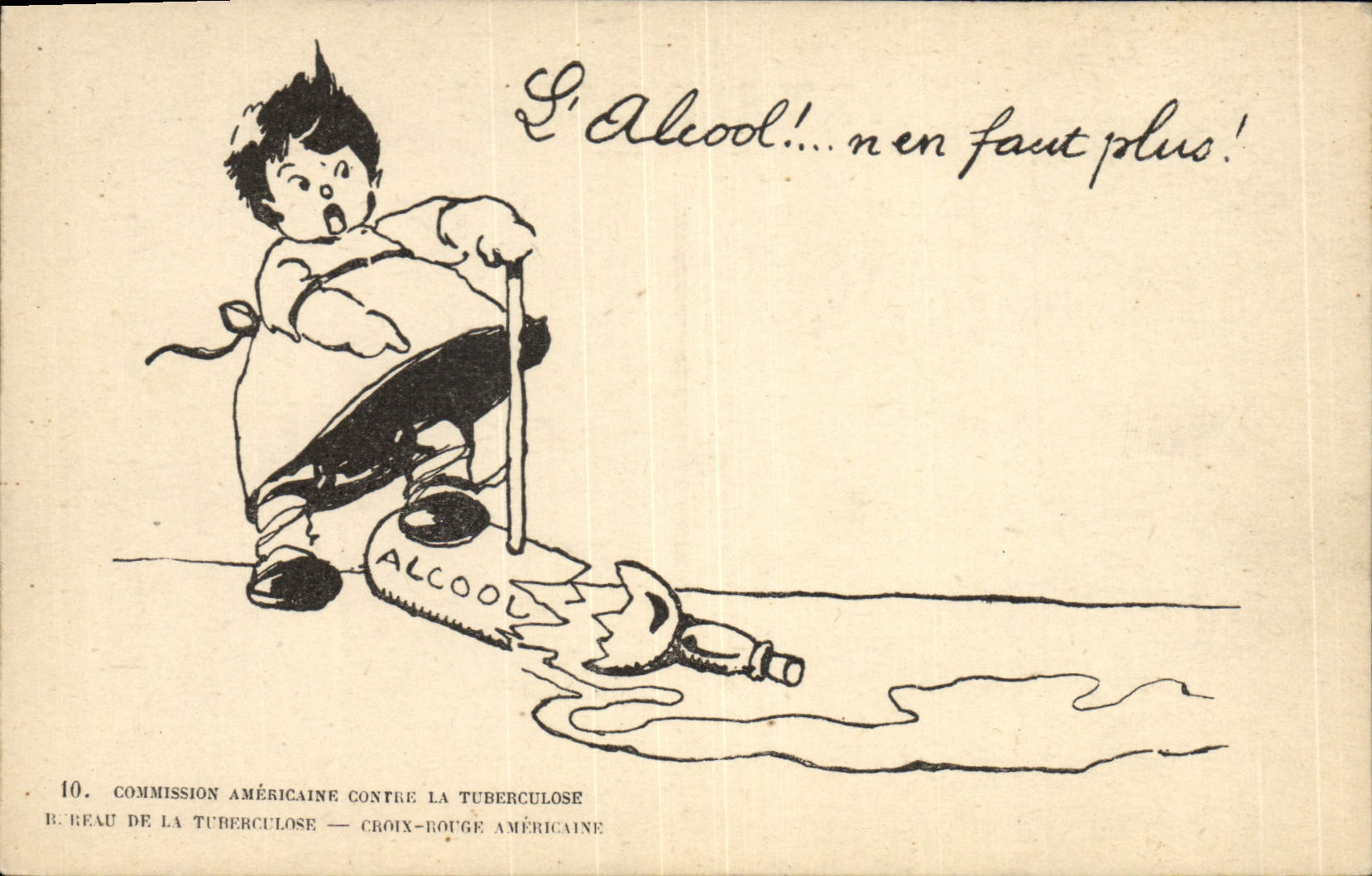 CPA Alcool Enfant Tuberculose