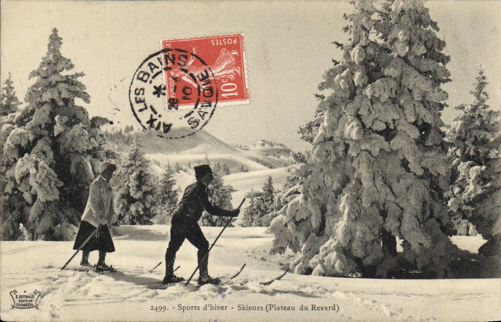 CPA Sports d'hiver Ski Skieurs Plateau du Revard