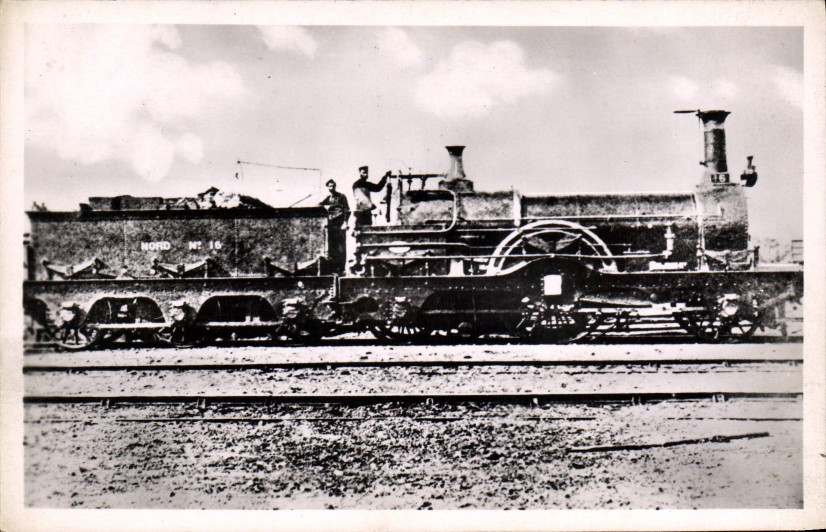 VINTAGE POSTCARD Train Engine 16 of the Company of Standard North Sturrock Sharp and Roberts